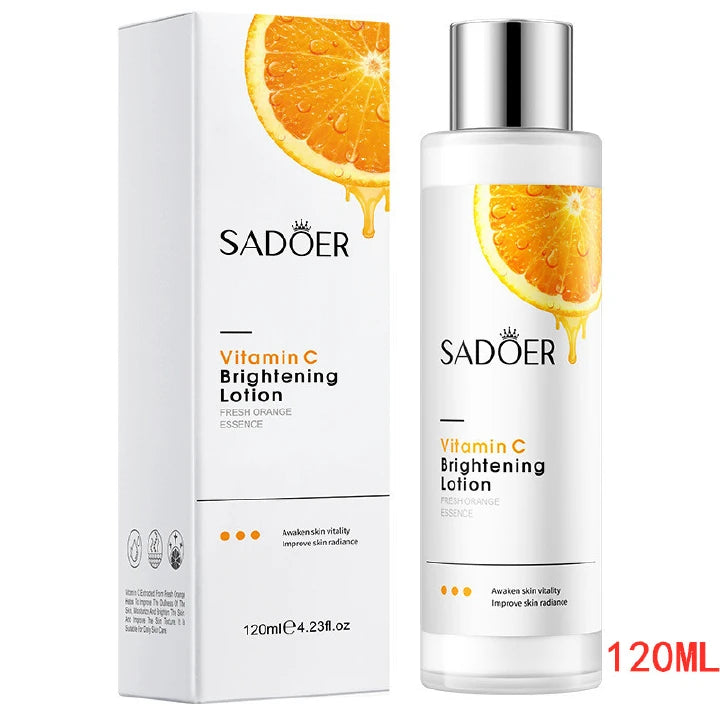 SADOER 27Pcs Skin Care Set Vitamin C Face Cleansers + Moisturizing lotion + Face Essence +Face Toner Tone+Eye Cream +20Pcs Masks +Lipstick + Hand Cream Gift set