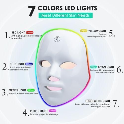 7-Color LED Wireless Skin Care Mask.